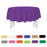 Manteles desechables de alta calidad PEVA color sólido manteles decorativos de plástico grueso, manteles decorativos para fiestas, manteles redondos, mesas redondas, ¡compre uno y llévese cinco gratis! - details 14