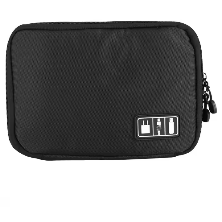 Bolsas para cables, Bolsas para almacenamiento de cables, Bolsas para cables de viaje para Oficina, Negro color - 1