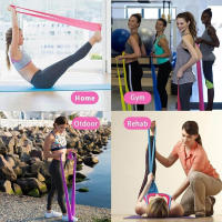 Banda De Resistencia Para Ejercicio Físico Terapia Física Entrenamiento De Adecuación Pilates Gimnasio Doméstico Estiramiento Elástico - details 2