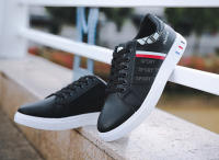 Zapatos Para Hombre Blanco Moda 2024 Cuero Cómodo Casual Planos Tallas Grandes Jóvenes Escuela Patinaje Zapatillas - details 34