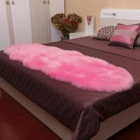 Alfombra De Cuero Genuino Suave Y Blanca Imitación De Lana Para Dormitorio Sala De Estar Tapete De Cama Alfombrilla De Sofá Cojín Carpets Rojos - details 7