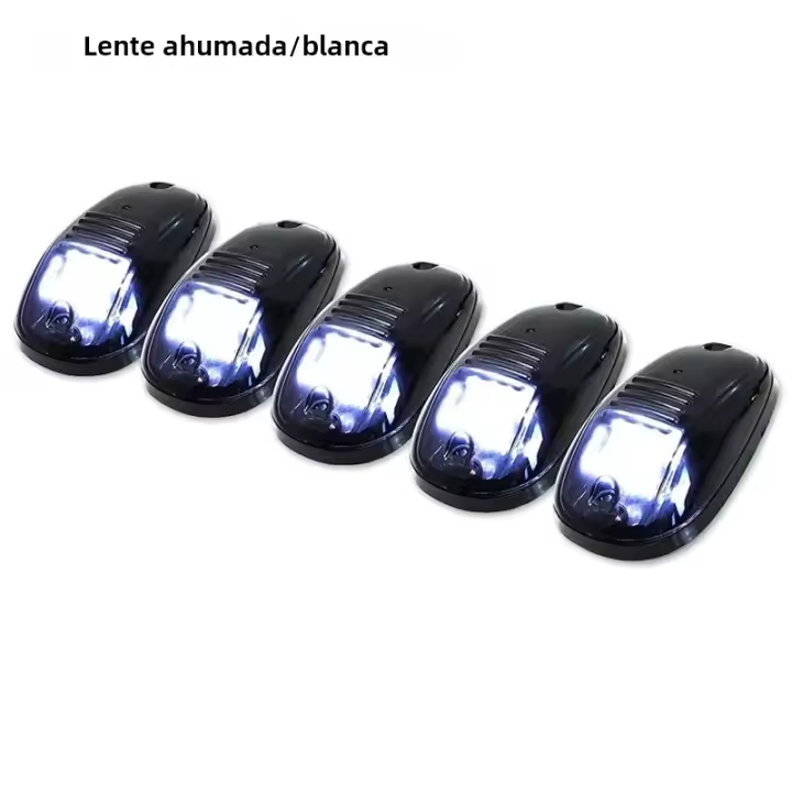 Juego De 5 Luces De Marca Para Techo De Coche SUV 4x4 Camión DC off Road 12V 24V Amarillo Blanco ABS LED Instalación En Cabina - 1