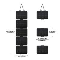Organizador De Joyas Plegable De Terciopelo 1pc 5-Niveles Colgante Para Pendientes Esteros Y Collares Bolsa De Almacenamiento Para Pulseras - details 6