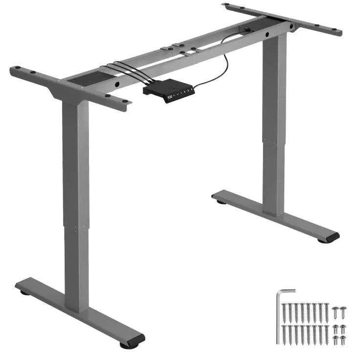 Tectake - Estructura eléctrica y ajustable en altura para mesa Melville 110-168 x 60 x 70-119 cm  Estructura eléctrica para mesa de diseño moderno  Altura ajustable de forma continua  Anchura ajustable de forma continua - 1