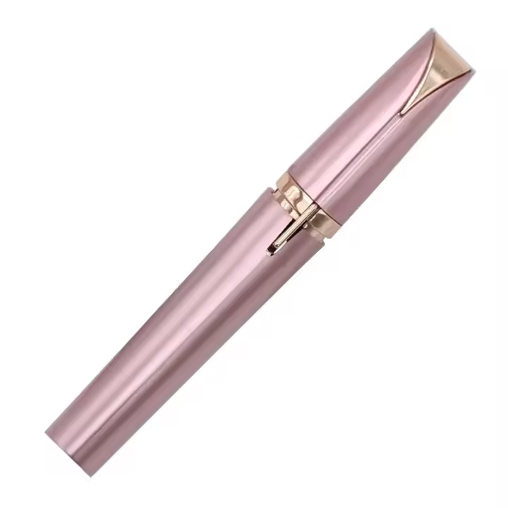 Afeitadora De Cejas Eléctrica Recargable Para Mujeres Mini Afeitadora Epilador Portátil En Forma De Pluma Cuchilla Para Rostro Material ABS - 1