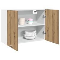 vidaXL Armario colgante “Lyon” madera de ingeniería envejecida en color Madera antigua/Blanco/Gris sonoma y más | diseño vintage industrial ideal para cocina salón comedor - details 8