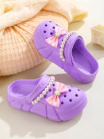 Zapatillas De Hadas Para Niñas Clogs Transpirables Con Accesorios De Lazo Zapatos De Jardín Antideslizantes Para La Playa Zapatillas De Verano Para Niñas - details 10