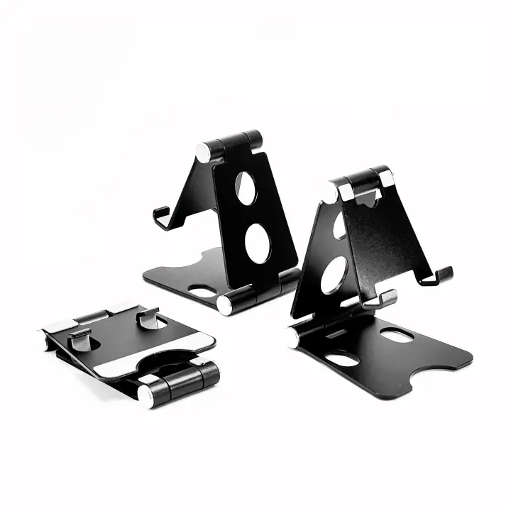 Soporte de Móvil Para Mesa, Aleación de Aluminio, Soporte para Tablet Fuerte y Robusto, Compacto y Sencillo, Plegable y Conveniente, Soportes Valido para Movil, Iphone, Tablet, IPad, Ebook, etc hasta 11 pulgadas - 1