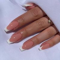 24Pcs Uñas Postizas De Ballet Blancas Con Gradiente Full Cover Art Nails Presión En Uñas Artificiales Acrílicas Removibles Para Fiesta - details 16