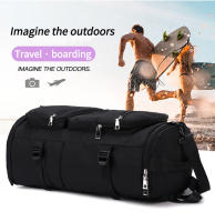 Mochila de Viaje de Gran Capacidad para Mujer Bolso Cruzado Multifuncional con Cinturón de Cojín de Aire Hecho en Oxford, Patrón Sólido - details 8