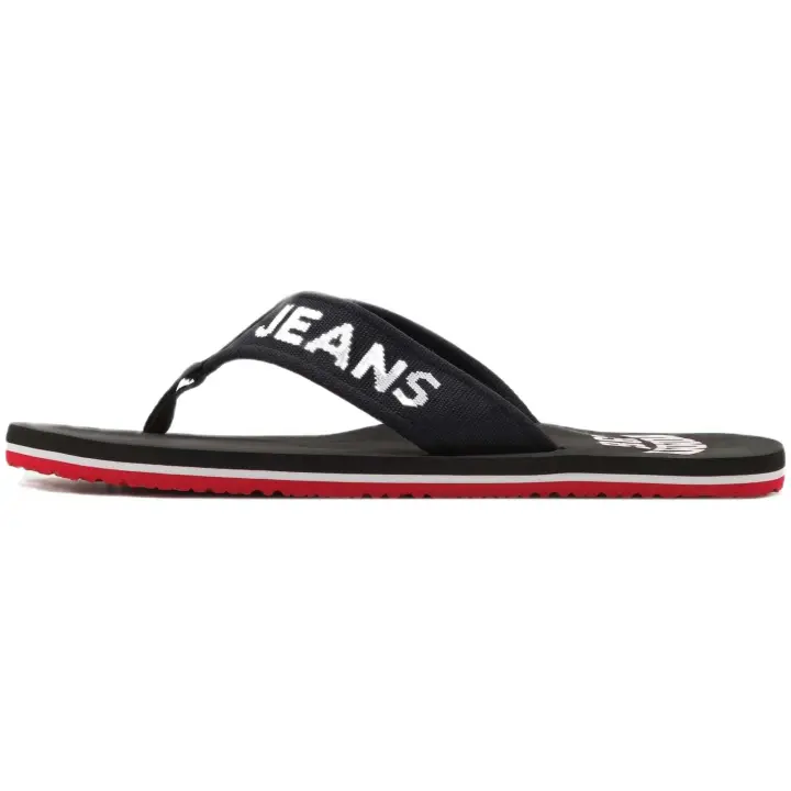 Chanclas Tommy Jeans  Tommy Jeans Flip Flop Logo Tape para Hombre en color Negro - 1