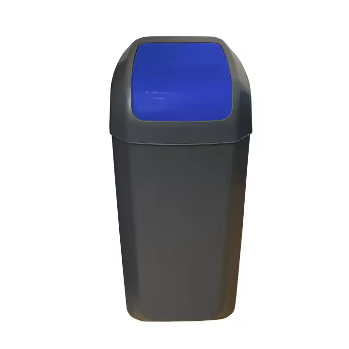 Wellhome Cubo Papelera Amarillo 15L - Resistente y Fácil de Limpiar - 1