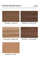 VIKAMA Alfombra De Baño Sencilla Imitación Madera Negra Absorbente Rápido Secado No Eslipiente Y Resistente a La Suciedad Decoración Del Hogar - details 11