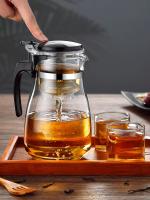 HMLOVE Tetera De Vidrio Resistente Al Calor Para Puer Kettle Infusor De Té Chino Kung Fu Set De Té Heatable De Alta Borosilicato Con Capacidad De 801-900ml - details 1