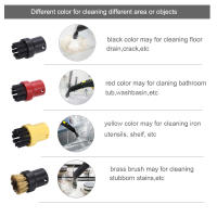 Juego De 5 Piezas De Cepillos Redondos Para Limpieza Con Vapor Accesorios Y Repuestos Para Karcher Kit De Fijaciones De Cabezales De Limpieza - details 5