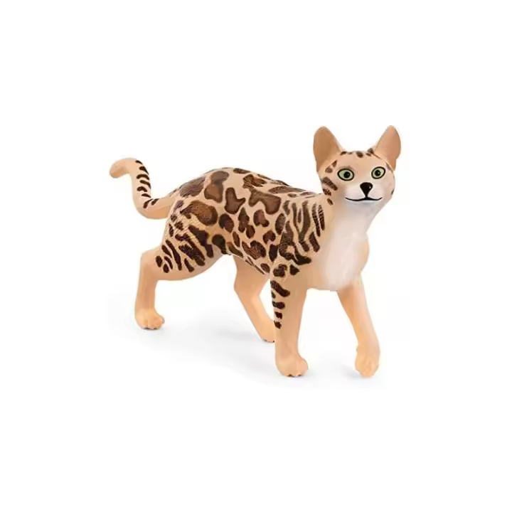 Figura Schleich Gato de Bengala Exótico Pelaje Realista - Juguete Educativo para Niños - 1