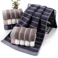 Juego De Toallas De Algodón Bordadas 3 Piezas 35x75cm 70x140cm Toallas De Baño Geométricas Para Mano Rostro Y Ducha Toallas De Baño - details 10