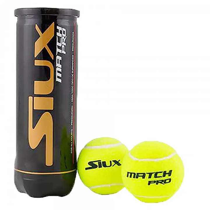 BOTE 3 PELOTAS PADEL SIUX MATCH PRO.