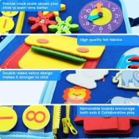 Juguete Montessori De Actividades Sensoriales Para Niños Busy Board Educativo Preescolar Fomenta Los Primeros Habilidades De Aprendizaje Y Motricidad Finas Edad Recomendada 3-6 Años - details 4