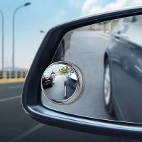Espejo Auxiliar De Retrovisor Para Coche 360° Grados Ajustable Amplio Ángulo Convexo Marco Redondo Para Detectar Zonas De Sombra - details 5