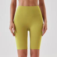Shorts De Yoga Para Mujer Cintura Alta Transpirables Suaves Y Tensos Leggings De Gimnasio Cortos De Ciclismo Deportivos - details 81
