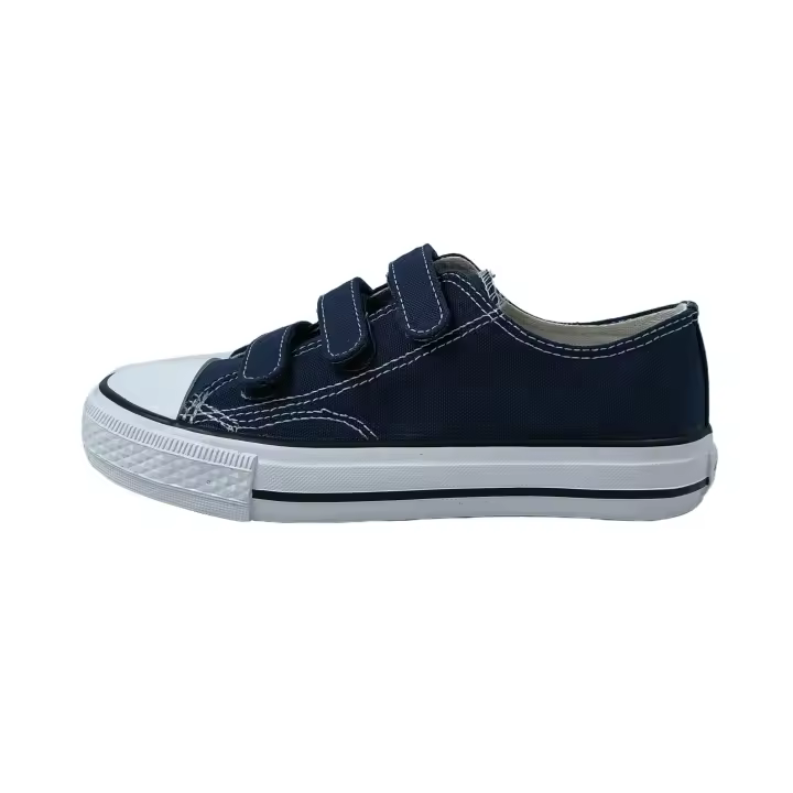 ANDY-Z AN1007 Blanco Zapatillas De Lona  con velcro  con puntera de goma para niño y niña - 1