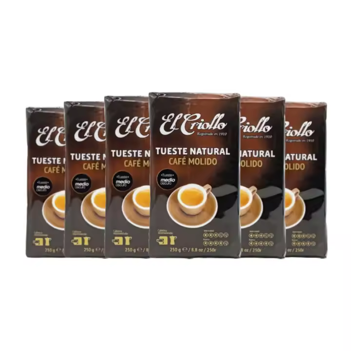 Café molido natural El Criollo 250 g pack de 6 - 1
