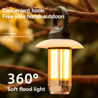 Linterna De Camping Multifuncional Portátil Recargable Luz De Trabajo Para Tienda De Camping 5 Modos Impermeable Con Gancho De Emergencia - details 4