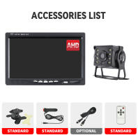 Monitor De Coche KTYDKP De 7 Pulgadas Con Cámara Trasera Para Camión Remolque Pantalla LED De Retroceso Para Estacionamiento 12-24V - details 13