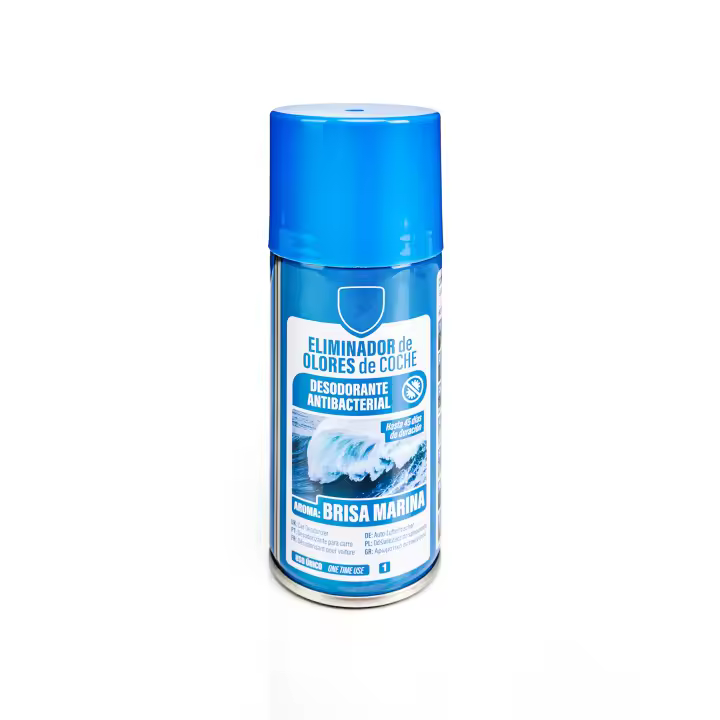 NQT Eliminador de Olores para Coche de Descarga Única 150ml- Ambientadores de Automóvil Absorbe los Malos Olores -Olor de Lavanda Vainilla Piruleta Pino Coche Nuevo Brisa Marina - 1