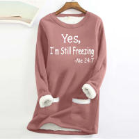 Sudadera De Cuello En O Para Mujeres plus Size Otoño Invierno Suelta Casual Cálida Deportiva Oversized Streetwear - details 1
