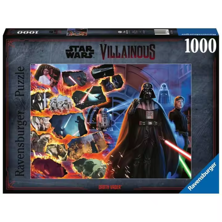 Puzzle ravensburger star wars villainous: darth vader 1000 piezas - 1