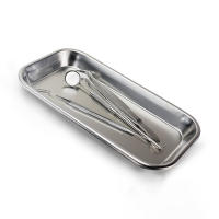 Plato De Almacenamiento De Acero Inoxidable Para Cocina Y Medios De Dientes 1/2pcs Cuadrado Herramientas Médicas Y Tatuaje - details 5
