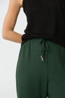Pantalón francesca verde oscuro. Pantalón muy fluido y freso, ideal para el verano. Con cinturilla ajustable - details 0