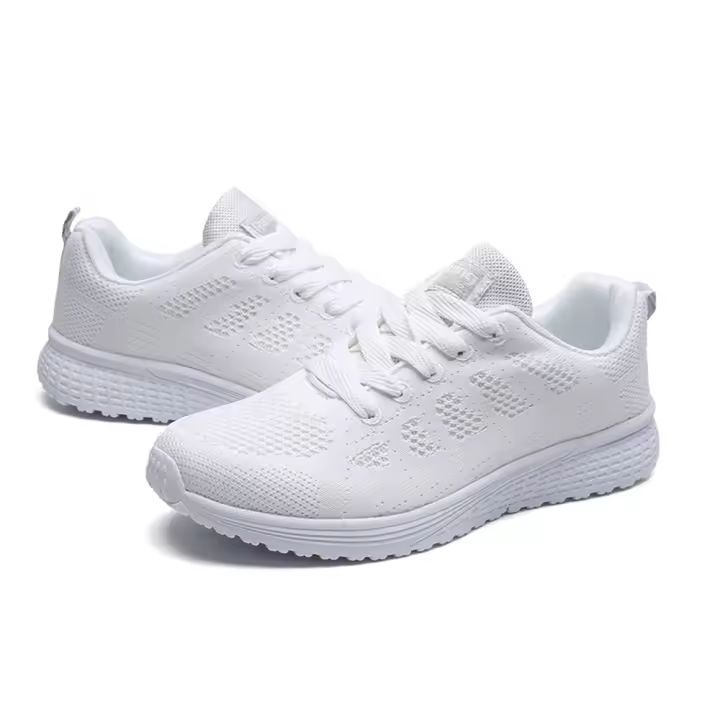 Zapatillas De Correr Para Mujer 2023 Verano Outdoor Caminar Y Correr Entrenadores Negro Zapatillas De Deporte Air Cushion Zapatos De Correr Para Mujer Transpirables Con Tecnología Flywire - 1