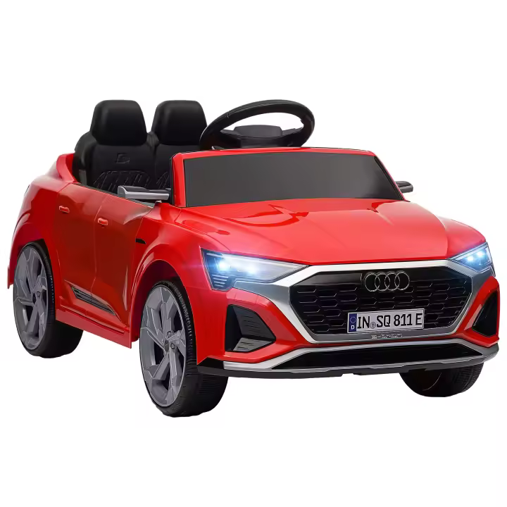 AIYAPLAY Coche Eléctrico para Niños de +3 Años Maserati Gran Turismo Folgore Coche Eléctrico con Batería 12V Mando a Distancia Faros Bocina y Música MP3 - 1