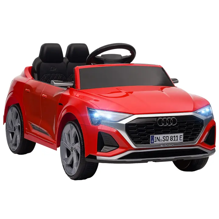 AIYAPLAY Coche Eléctrico para Niños de +3 Años Maserati Gran Turismo Folgore Coche Eléctrico con Batería 12V Mando a Distancia Faros Bocina y Música MP3 - 1