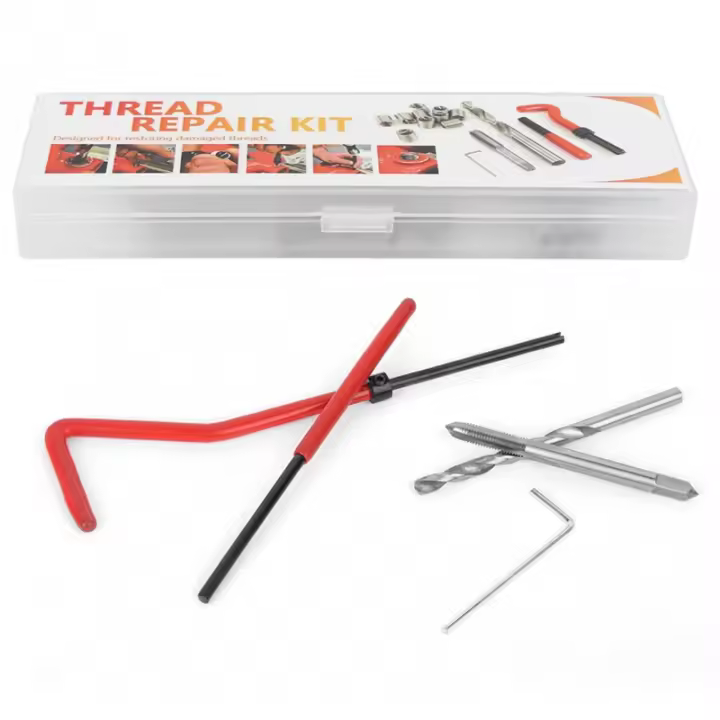 Kit De Reparación De Hilos M4 25 Piezas Con Caja De Plástico Transparente Herramienta De Reparación De Hilos Para Maquinaria - 1