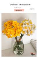 Arreglo De Flores Artificiales De Amarilis 6 Piezas Para Bodas Fotografía Decoración Del Hogar Ornamentos De Flores Silken - details 0