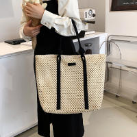 Bolso De Hombro Elegante Para Mujer En Paja Tejida Bolso De Playa De Verano Bolso De Compras Casual Con Manija Top Y Correa De Hombro Estilo Bohemio - details 6