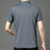 Camisa Polo Para Hombre Casual De Color Sólido Manga Corta Transpirable Cómoda Versátil Top Moda Negocios New Men's Business - details 19