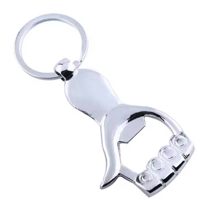 Abrebotellas De Dedo Personalizado En Metal Llave De Mano Colgante Para Llaves De Coche Creativo Abrebotellas De Cerveza Regalo Para Eventos - 1