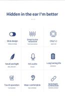 Auriculares Inalámbricos Bluetooth BQ30 Con Pantalla Digital Y Control Táctil Inteligente Para Deportes Auriculares In-ear De Gran Tamaño - details 1