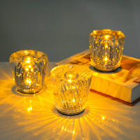 Lámpara De Cristal USB Recargable LED Para Dormitorio Y Sala De Estar Decoración De Fiesta Luz Creativa LT048 - details 1