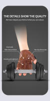 Guantes De Levantamiento De Peso Para Hombre Y Mujer Con Ventilación De Cuero Genuino Protección De Mano Para Gimnasio Ejercicios De Pesas Y Pull Ups Tallas S/M/L - details 10