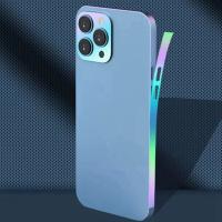 Protector De Pantalla Luminoso Con Marco Para iPhone 16 15 pro Max 14 plus 13 12 Mini Protector De Borde De Color Para iPhone 16 pro Max iPhone 16 pro - details 3