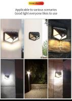 Lámpara Solar Exterior Inteligente De 100 LEDs Impermeable Para Iluminación De Jardín Y Calle Puerta De Hierro Moderna - details 8