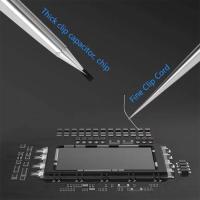 Aguja De Soldadura Micro BGA IC Reparación De Saltos De Hilo Pinzas De Precisión MaAnt SS-A SS-A1 Acero Inoxidable No Magnético Para Pulido Manual - details 5
