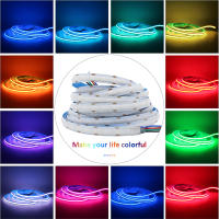 Tiras LED COB RGB 12V DC 756LEDs 1M 2M 3M 4M 5M Alta Densidad Flexibles Para Decoración De Habitaciones Luz De Enchufe Para Iluminación De Paredes Y Techo - details 5