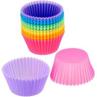 Set De 12 Molde Para Cupcakes De Silicona Para Hornear Herramientas De Decoración De Pasteles Accesorios De Repostería - details 5